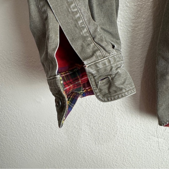 LL Bean Vintage Over Shirt Plaid Lined Size XLT - Picture 2 of 12